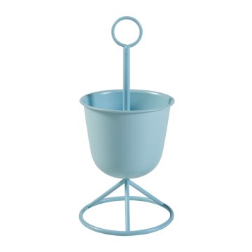 Porte-plantes Alphen 48 x 23 cm 1 cache-pot bleu clair [en.casa]