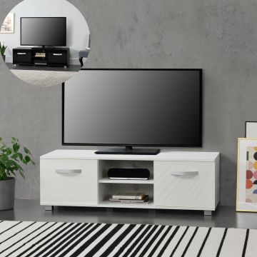 Meuble TV Laugar Panneau de Particules 120 x 40 x 38 cm [en.casa]