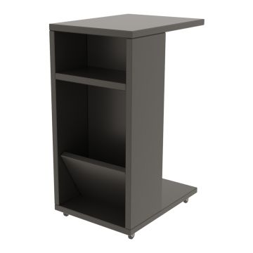 Table d'appoint pour ordinateur portable Beiarn panneau de particules 40 x 30 x 63 cm anthracite [en.casa]