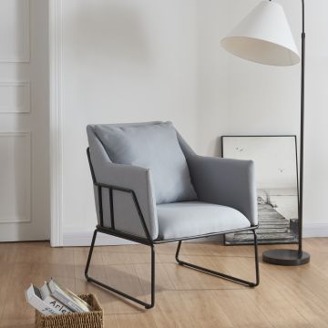 Chaise de salle à manger Juupajoki 82 x 68 x 78 cm gris noir [en.casa]