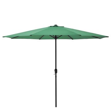 Parasol de Jardin Budapest Résistant Imperméable 300 x 230 cm Vert [casa.pro]