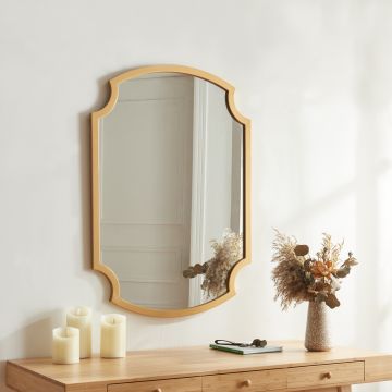 Miroir mural Aura MDF 80 x 55 cm or [en.casa]