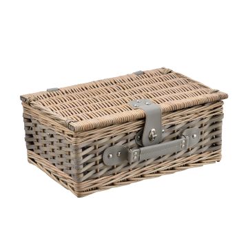 Panier de pique-nique pour 2 personnes gris [casa.pro]