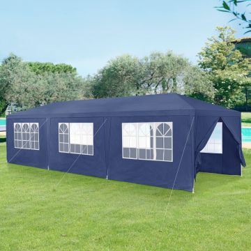 Pavillon de Jardin Wedau Bleu Foncé 900 x 300 x 255 cm [casa.pro]