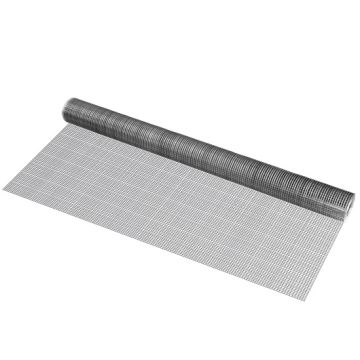 Grillage métallique en acier galvanisé 100 cm x 5 m gris argenté 1 rouleau [pro.tec]