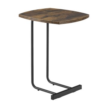 Table d’appoint Kjellerup 55 x 40 x 40 cm effet bois foncé [en.casa]