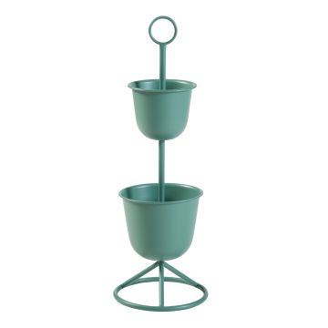 Porte-plantes Alphen 77 x 26 cm 2 cache-pots vert [en.casa]