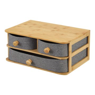 Organisateur de bureau Mäntsälä à 3 tiroirs 15 x 35 x 23 cm [en.casa]