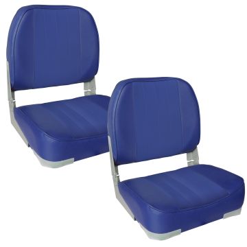 [pro.tec] 2x Sièges Pilot Chaise de Bateau Assise Pilot Similicuir Plusieurs Couleurs 490 x 400 x 390 mm