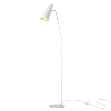 Lampadaire Norwich abat-jour réglable E27 hauteur 160 cm blanc [lux.pro]