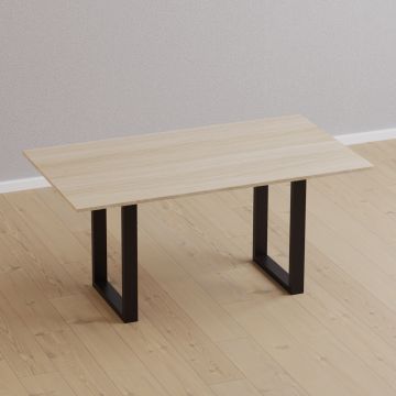 Set de 2 pieds de table Holsted rectangulaires en acier [en.casa]