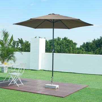 Pied de parasol rectangulaire Bomba en granit 45 x 23 x 10 cm gris casa.pro