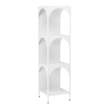 Étagère autoportante Akaa acier 133 x 35 x 35 cm blanc [en.casa]