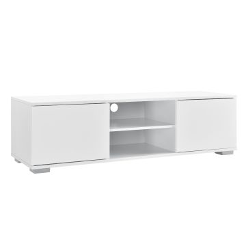 Meuble TV Werpen avec compartiments et portes  35 x 120 x 40 cm MDF [en.casa]