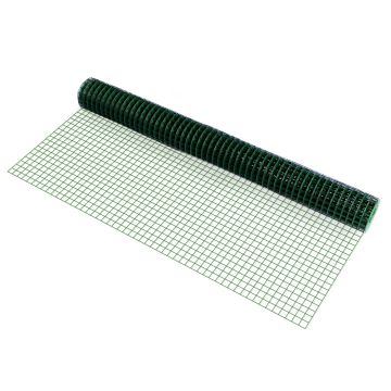 Grillage métallique treillis carré 1 x 5 m vert [pro.tec]