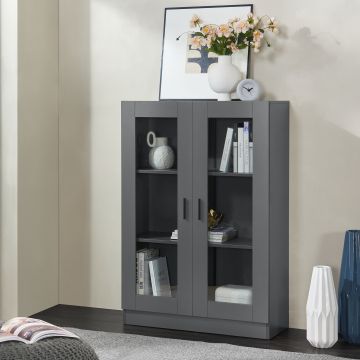 Armoire vitrée Sorø 115 x 80 x 31 cm [en.casa]