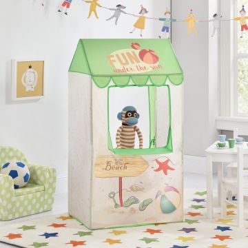 [casa.pro] Cabane pour les enfants Motif de cabane de plage 120 x 65 x 45 cm