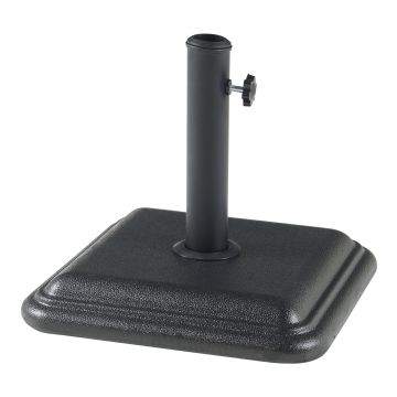 Pied de parasol Biccari avec adaptateurs 33 37 41 48 mm béton 35 x 35 x 6 cm noir casa.pro