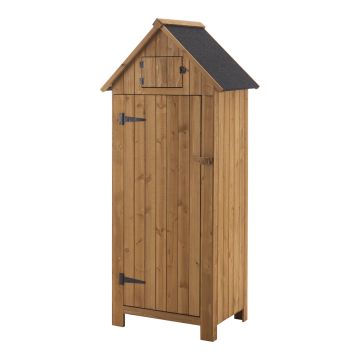 Abri de Jardin à Toit Bitumé Ottrott Range-Bûches en Bois 179 x 77 x 54 cm [en.casa]