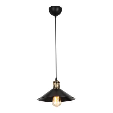 Suspension Hinckley en plastique hauteur 62 cm E27 noir / bronze patiné [lux.pro]