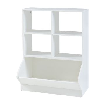 Étagère pour enfants Nordanstig panneau de particules 88 x 67 x 40 cm blanc [en.casa]