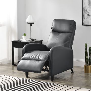 Fauteuil Relaxant Bregenz Inclinable et Repose-Pieds [en.casa]