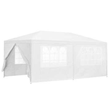 Pavillon de Jardin Wedau Blanc 600 x 300 x 255 cm [casa.pro]