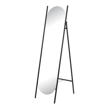 Miroir sur pied Fardella 150 x 41 x 60 cm noir [en.casa]