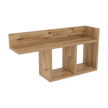 Étagère murale Åsele panneau de particules 72 x 18 x 37 cm effet bois [en.casa]